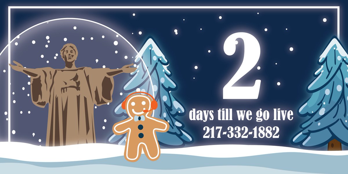 2 MORE days until we start taking your calls! We hope to hear your selection of songs! ☃️❄️