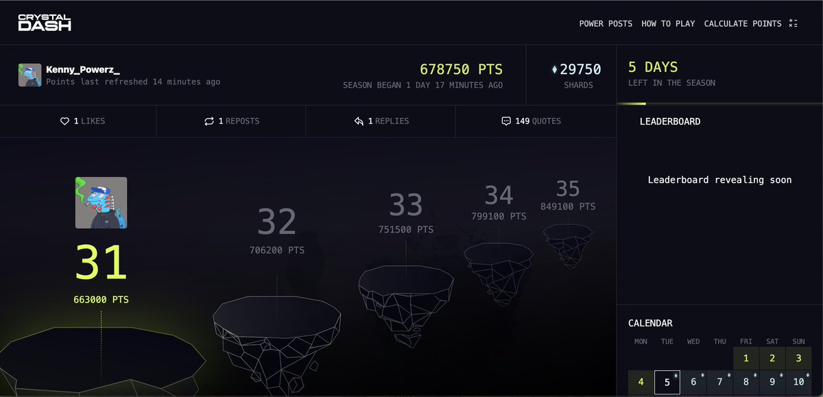 POWER POST #3!

Quickest $PORTAL Farm for everyone to keep the momentum going!

1,000+ QUICK $PORTAL POINTS ON THIS POST 🕯️ 

- Like &amp; RT  
- Quote saying <a href="/Portalcoin/">Portal</a> is the future
- Reply below tagging <a href="/Portalcoin/">Portal</a> 

I’M RTING YOUR QUOTE TWEETS TO BOOST YOU ALL!! LFFARM 🧑‍🌾