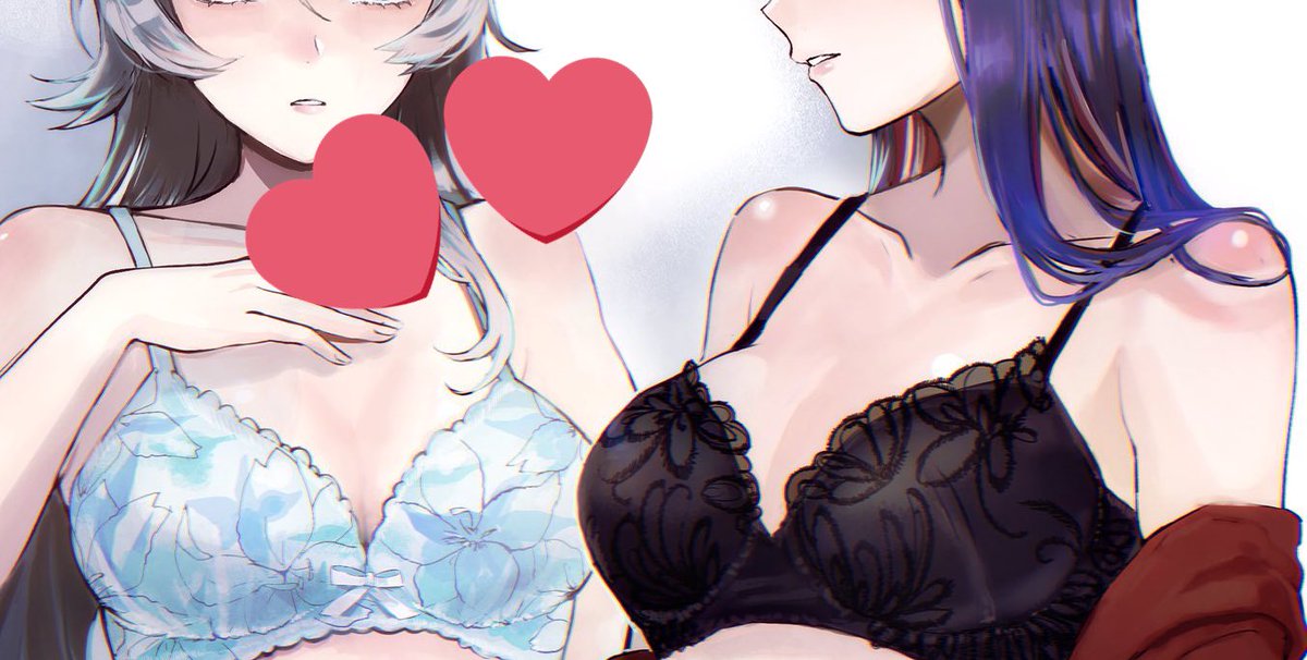 「寄稿させていただいた一部です!下着チマチマ描くの楽しかったな…見てね!!」|はぎおしのイラスト