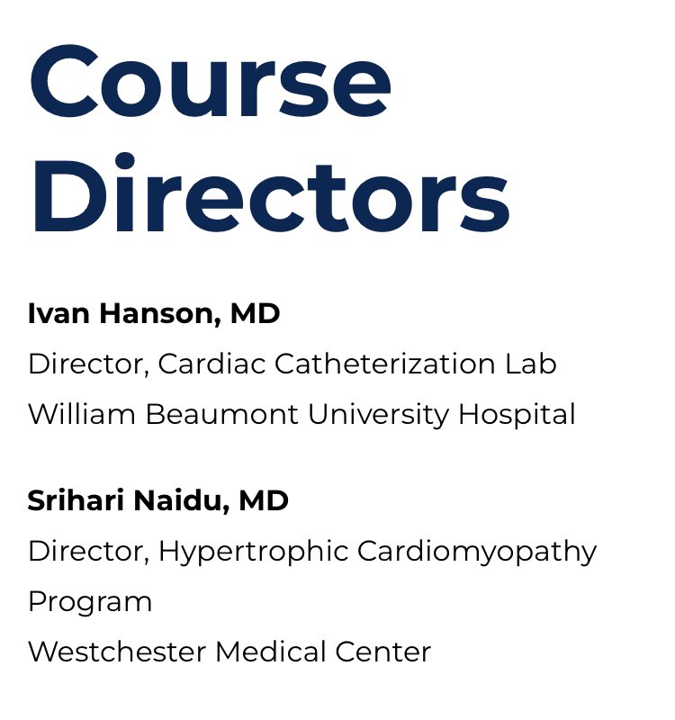 @doctornavjot @SCAI Thanks! And for those who want to learn HCM, EP & structural indications and technique at a live proctoring course please come to @CorewellHealth Beaumont in April 24! For #epeeps and #IC