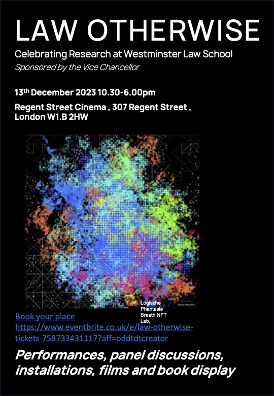 Harriet Samuels (@hsamuels6) on Twitter photo Pop in to Regent Street Cinema to celebrate the wonderful research of Westminster Law School. Discussion, performances, installations and activities throughout the day. Entry is free but booking essential.
,<a href="/uw_alumni/">University of Westminster Alumni</a>, <a href="/prof_guy_osborn/">Guy Osborn</a> <a href="/UW_WLS/">WestminsterLawSchool</a> <a href="/UniWestminster/">University of Westminster</a> Pop in to Regent Street Cinema to celebrate the wonderful research of Westminster Law School. Discussion, performances, installations and activities throughout the day. Entry is free but booking essential.
,<a href="/uw_alumni/">University of Westminster Alumni</a>, <a href="/prof_guy_osborn/">Guy Osborn</a> <a href="/UW_WLS/">WestminsterLawSchool</a> <a href="/UniWestminster/">University of Westminster</a>