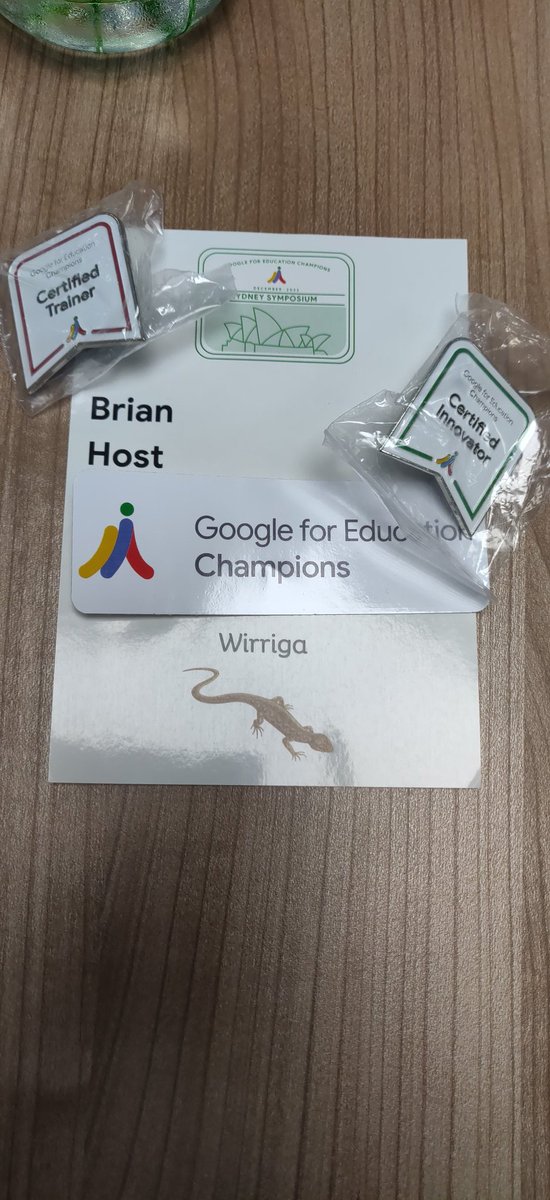 HostBrian's tweet photo. Looking forward to a rich couple of days of learning and sharing at the Google Champions Symposium. Thank you @acereduau for the use of the Chromebook+. I am excited to be in this community and to see what we will all champion as a legacy of our work. #googleIE #googleET https://t.co/0kPSCV75lf
