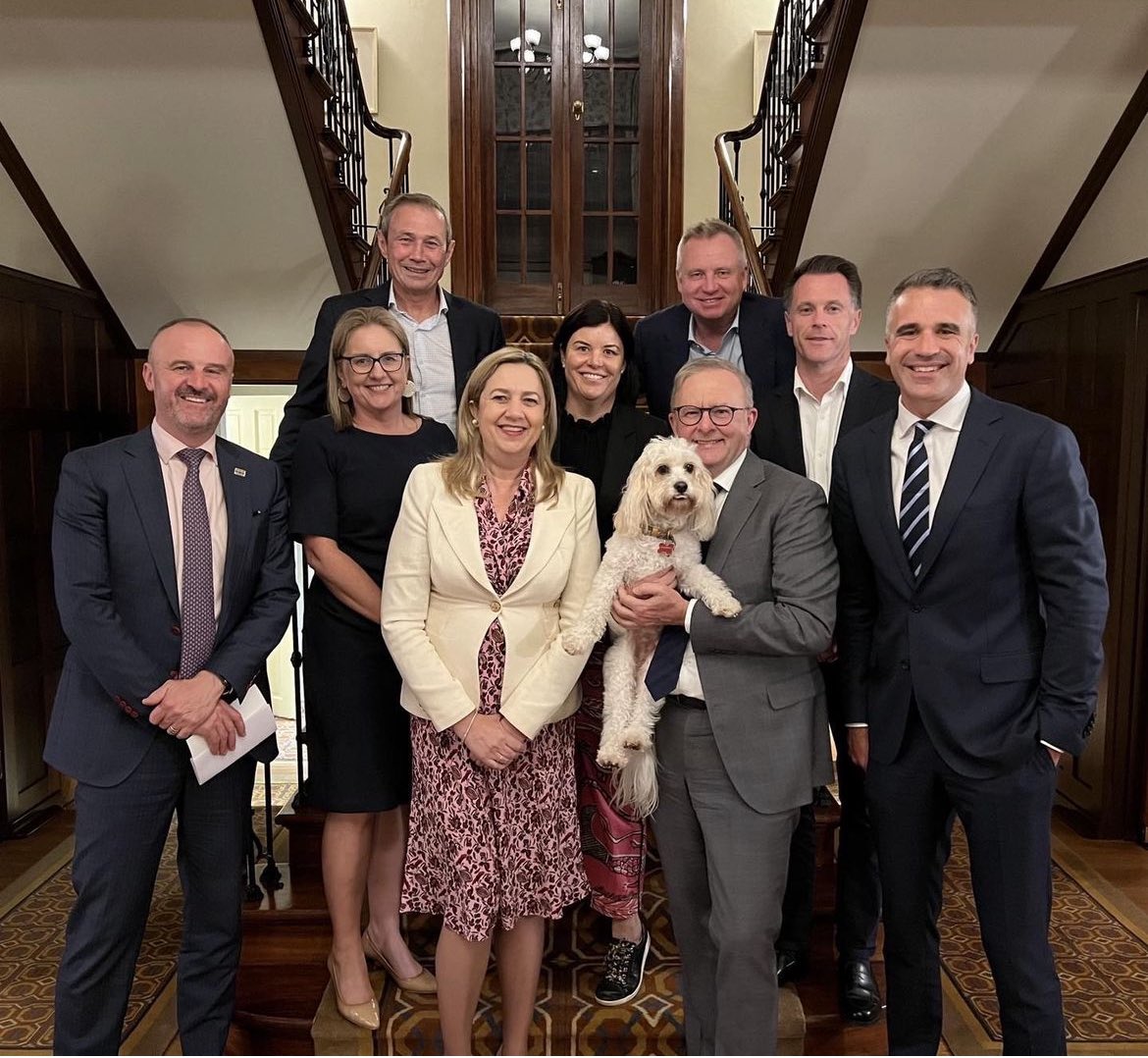 Annastacia Palaszczuk (@a_palaszczuk) on Twitter photo Good to be back at National Cabinet with colleagues from around the country.
We’re working on national solutions to national challenges – and I’ll be making sure Queensland gets our fair share.
📸 <a href="/AlboMP/">Anthony Albanese</a> Good to be back at National Cabinet with colleagues from around the country.
We’re working on national solutions to national challenges – and I’ll be making sure Queensland gets our fair share.
📸 <a href="/AlboMP/">Anthony Albanese</a>