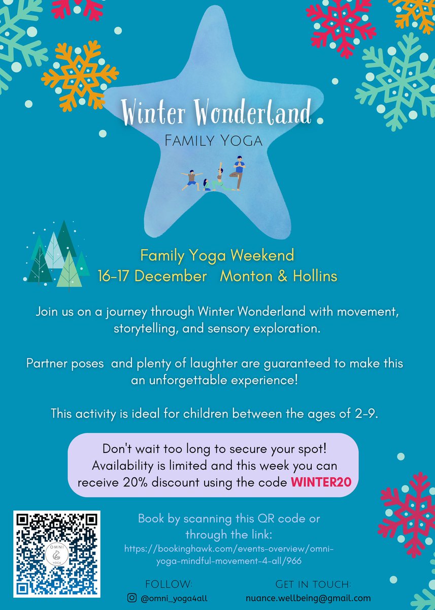 ATLunt's tweet photo. 🌲 Festive Family Yoga event 🩵❄️
https://t.co/itNYo2oigd

#yoga
#monton
#eccles
#hollins
#bury
#familyfun 
#FestiveSeason 
#familyyoga https://t.co/U6JnC18OxW