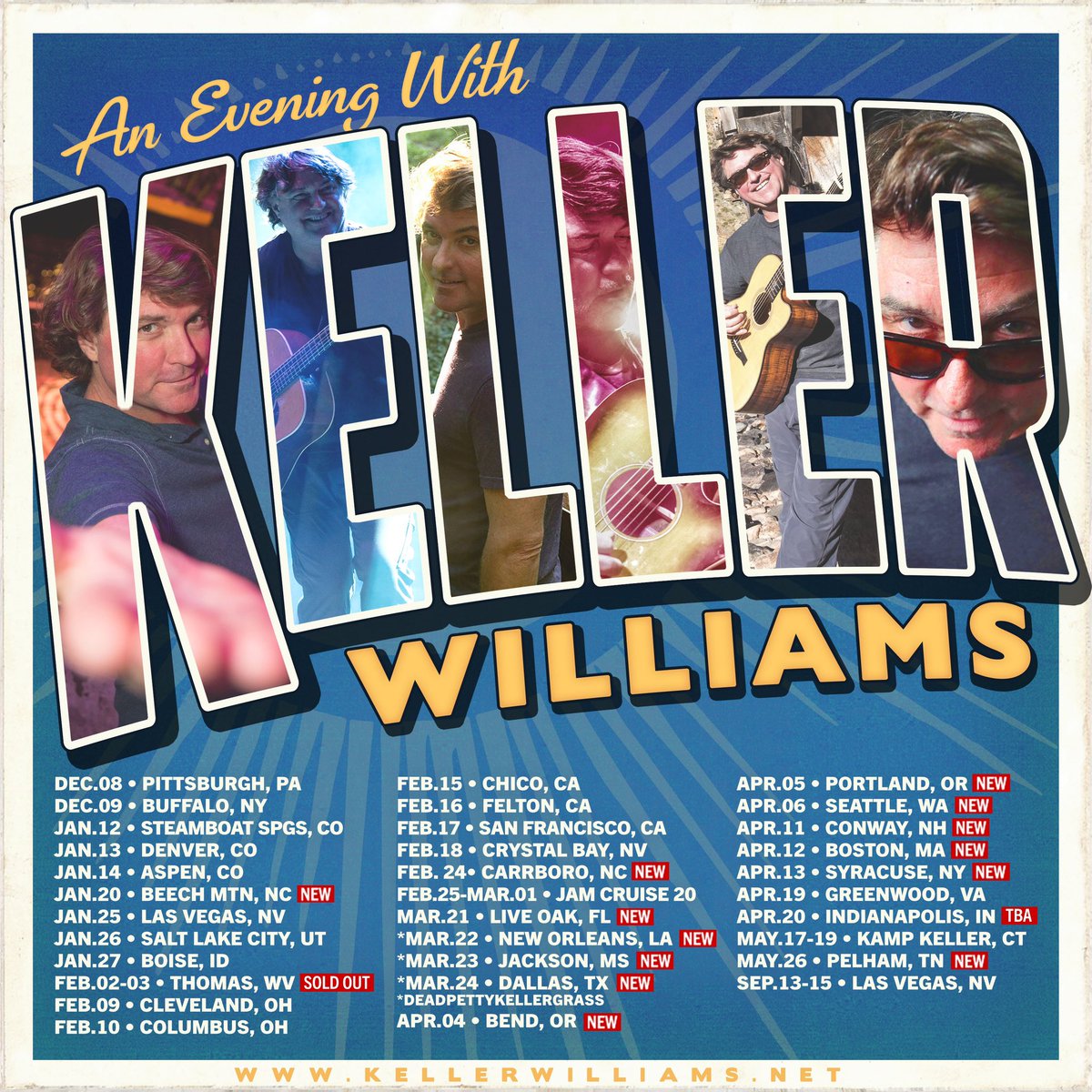 📣 NEW SPRING TOUR DATES! 🎟️ on sale Thursday December 7 at 10 am local time. kellerwilliams.net/shows