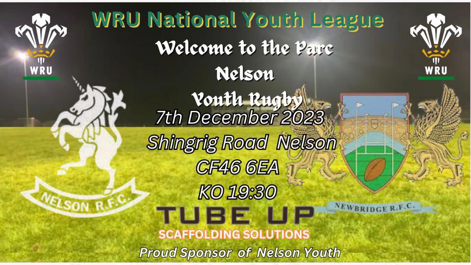 This coming Thursday we welcome <a href="/YouthNewbridge/">NEWBRIDGE YOUTH</a> to the Parc for a 7:30pm kick off. 

Why not come along and support the boys. 🦄

<a href="/AllWalesSport/">All Wales Sport</a>