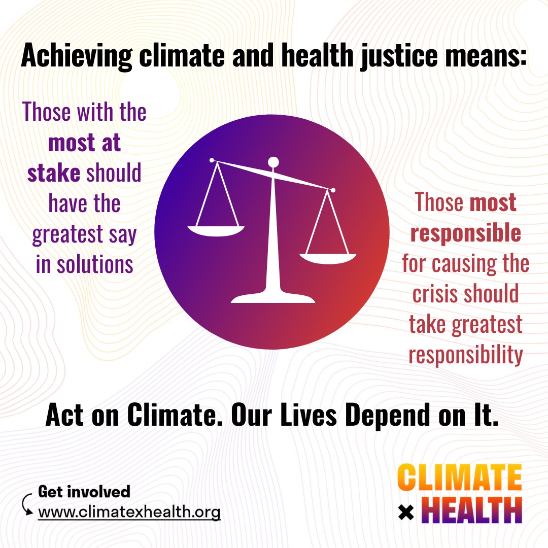 We at @THEnetcomm care about #healthequity #SocialJustice  and #SocialAccountability which means we have to #ActOnClimate  #COP28 #climatexhealth