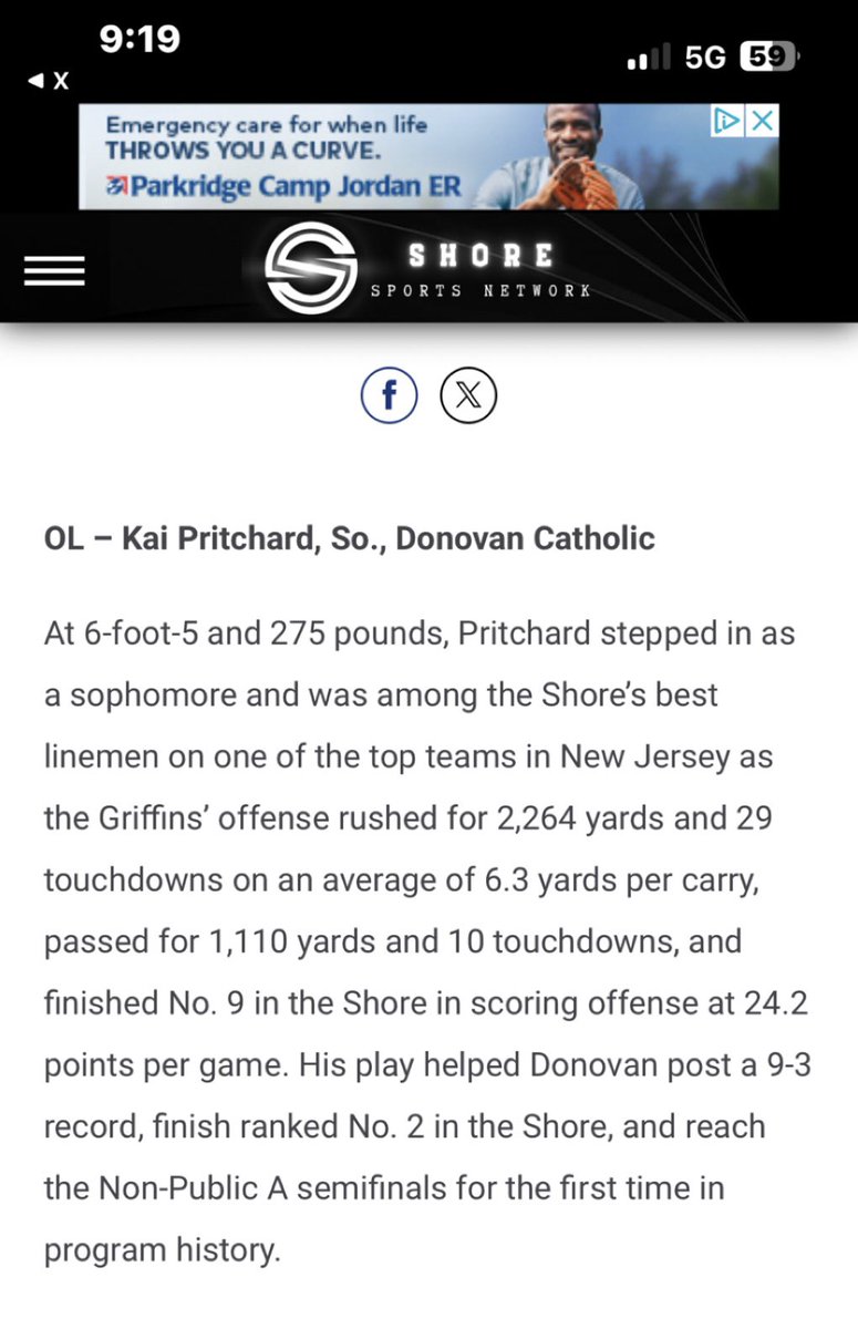 2cd Team All-shore! <a href="/DCFBrecruits/">Donovan Catholic Football</a>