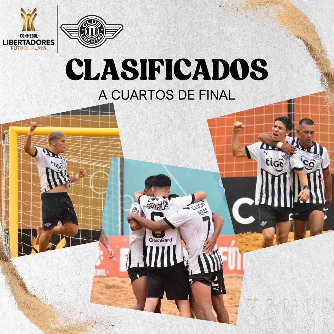 LibertadPlaya's tweet image. ¡Entre los 8️⃣ mejores! 

Vamos por más Guma.💪🏼🔥 

#VamosGuma
#LibertadPlaya
#Libertad
#LibertadEsFamilia
#LibertadoresFP