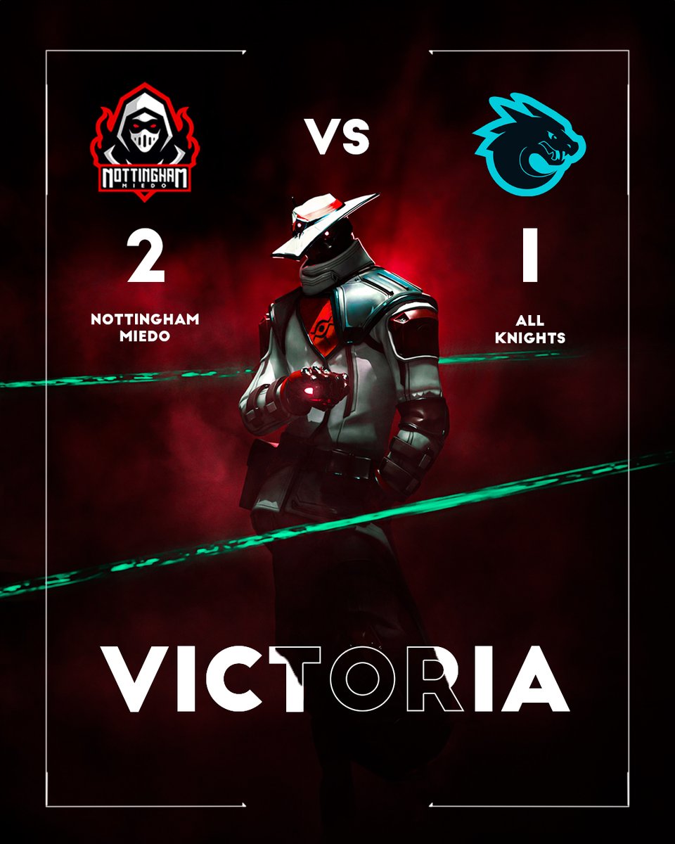 VICTORIA vs @allknights ! Tercera victoria e invictos en la Geek Lounge. Pasamos como primeros a fase de playoffs y nos vemos el jueves en contra de @oxenlatam ! Los pibes son muy buenos 🥳 GGs!