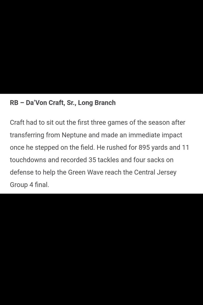 WAVEPRIDE's tweet photo. Congratulations to Ernest Reevey, Da’von Craft and Joseph Corley for being named to the All-Shore Conference Teams!! #wavefootball #wavepride https://t.co/yl8xEmv4hG
