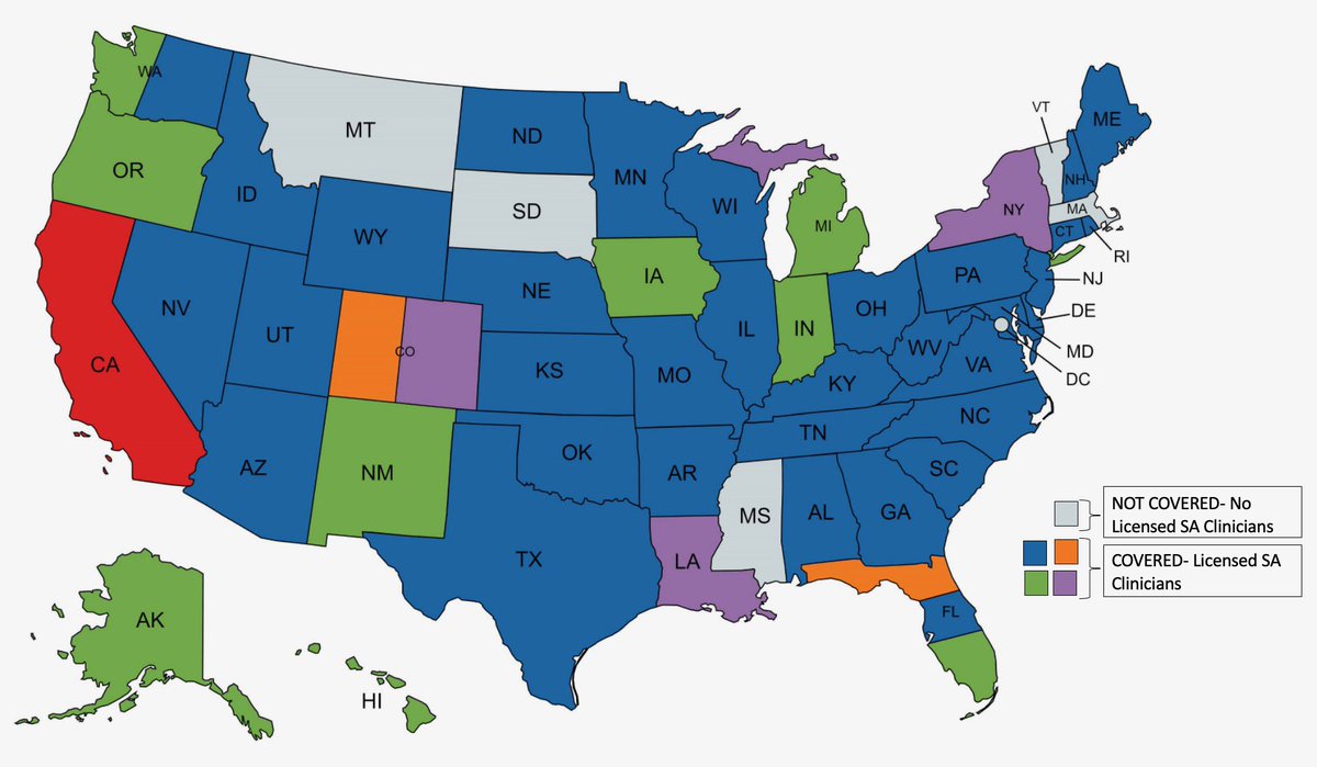 SharpAssessment's tweet image. Did you know that we have clinicians licensed in a majority of US states? If we are not licensed in your state and you are physically located in a state we do have licensure, we may be able to still see you for an appointment. Visit us at sharpassessmentsgroup.com/services/ to learn more!