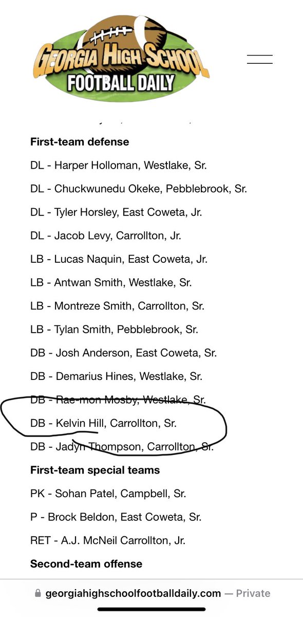 โKelvin Hill Jrโ (@kelvinhill_1) on Twitter photo Blessed to make 1st team defense once again this year !! ๐๐พ๐๐พ<a href="/CarrolltonTroj1/">Carrollton High School FB ๐ Recruiting Page</a> <a href="/ChadSimmons_/">ChadSimmons</a> <a href="/On3sports/">On3</a> Blessed to make 1st team defense once again this year !! ๐๐พ๐๐พ<a href="/CarrolltonTroj1/">Carrollton High School FB ๐ Recruiting Page</a> <a href="/ChadSimmons_/">ChadSimmons</a> <a href="/On3sports/">On3</a>