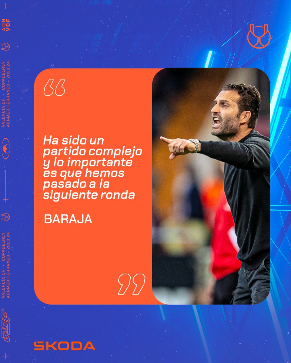 valenciacf's tweet photo. 💬 @RubenBaraja: "Ha sido un partido complejo y lo importante es que hemos pasado a la siguiente ronda"
🔗 https://t.co/sSzX9aoH3S
#ArosaVCF 🔴⚪🦇
#ADNVCF | #CopaDelRey https://t.co/YsFGFFyyyN