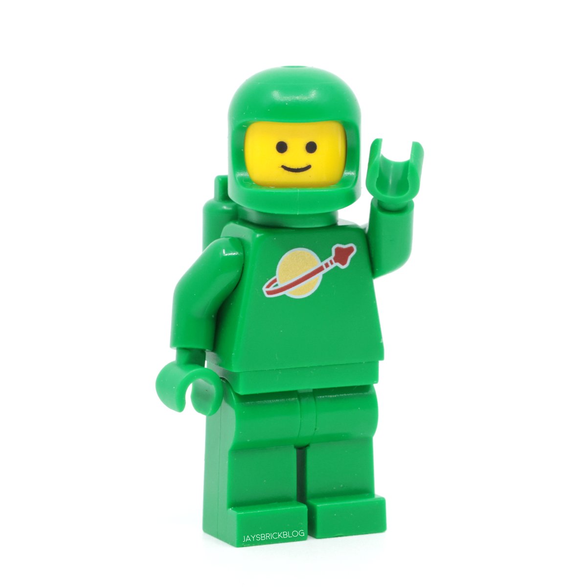 Purist Green Classic Space Astronaut says hello! Finally made possible thanks to the Green Classic Space Helmet found in #monkiekid 80054 Megapolis City!