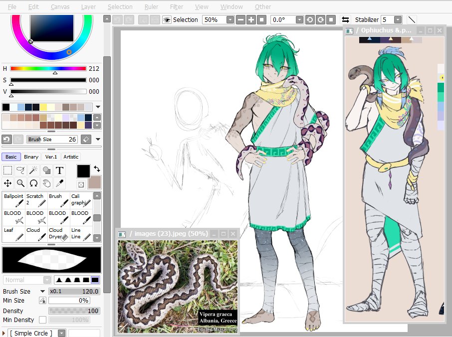 stereomero's tweet photo. 🐍🐍🐍⭐⭐
#Oc #ocart #sketch #sketchart #characterde #illust #drawing #wip #wipart #greekmythology https://t.co/n8s3Qi2zPC