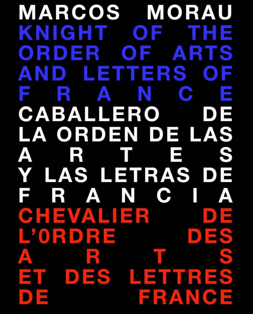 Marcos Morau @LaVeronal nombrado Caballero de la Orden de las Artes y las Letras por el Ministerio de Cultura de Francia. Enhorabuena!! De Ontinyent, de ahí al lao’ 😉