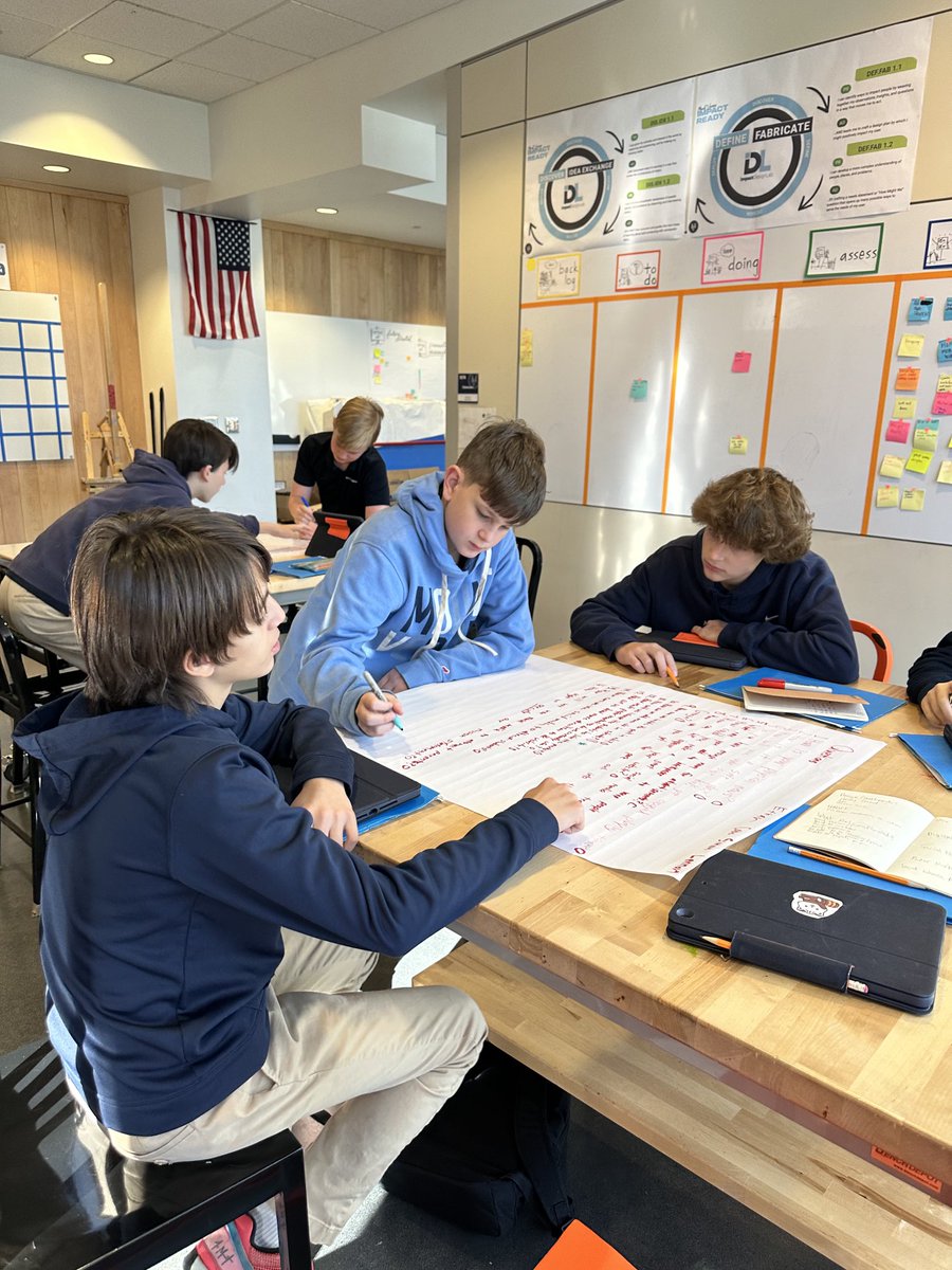 klundstromatmv's tweet image. Asking the right empathy questions help us understand our users better. It takes teamwork &amp;amp; iteration. #howmightwe ❓🤔❓#iwonder ⁦@TheMVDesignLab⁩ is solving real world problems to positively #impact our local community #TheMVSchool designing a better world today 💙