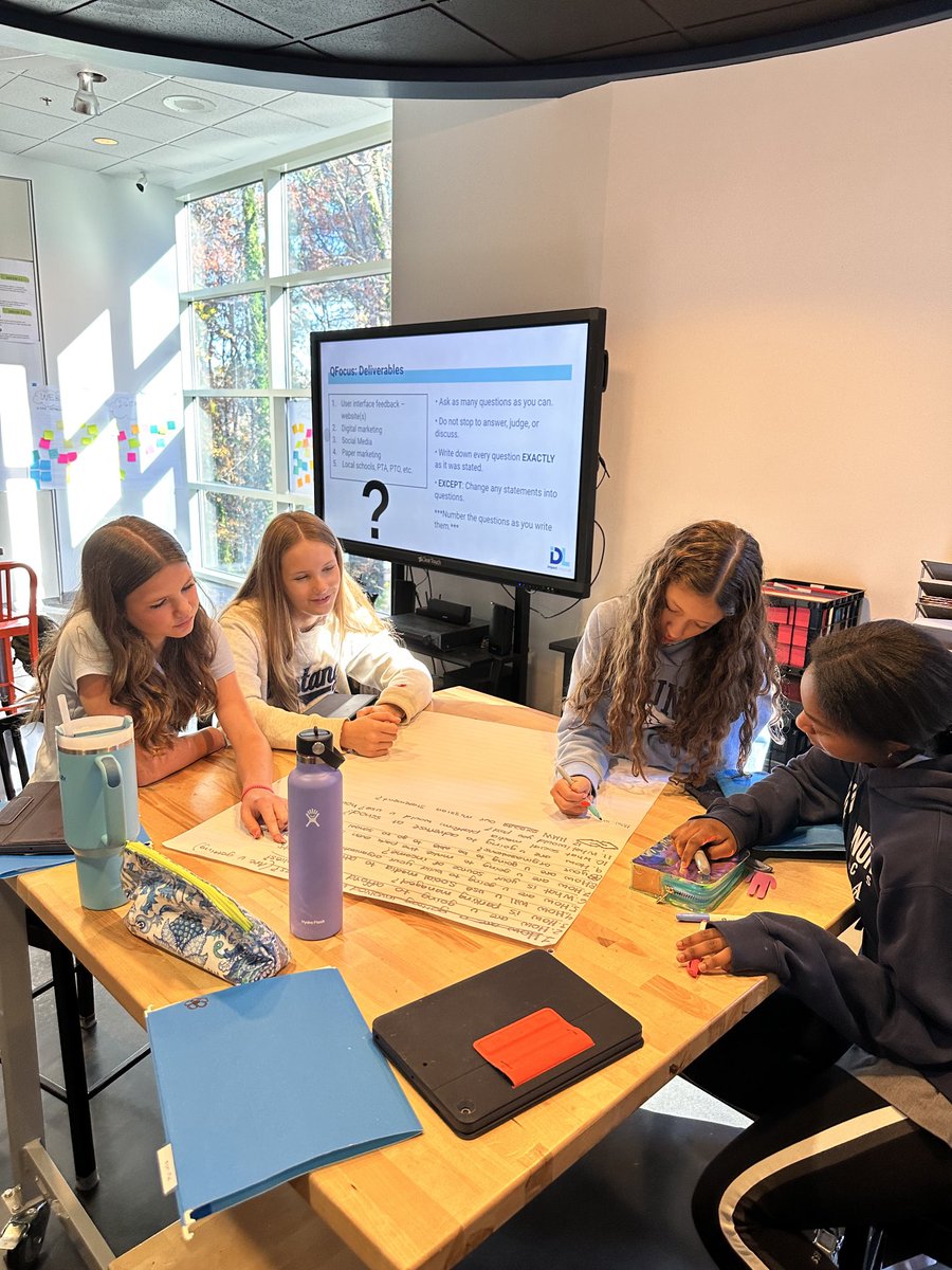 klundstromatmv's tweet image. Asking the right empathy questions help us understand our users better. It takes teamwork &amp;amp; iteration. #howmightwe ❓🤔❓#iwonder ⁦@TheMVDesignLab⁩ is solving real world problems to positively #impact our local community #TheMVSchool designing a better world today 💙