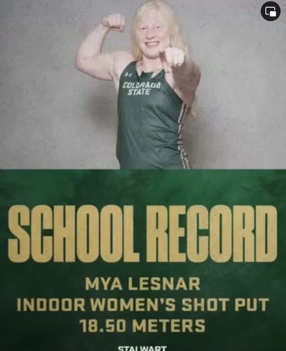 Brock Lesnar’s daughter, just broke the shot put record at her school 🔥