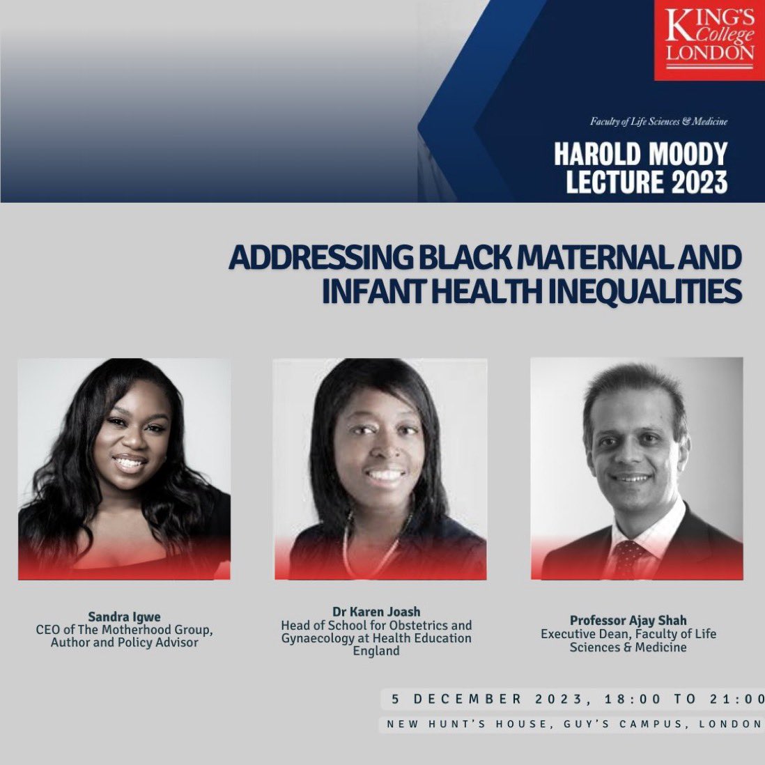 Thank you @KingsCollegeLon for having us speak at the ‘Addressing Black Maternal & Infant Health Inequalities’ event this evening. We touched on co-creating services, the role of racism in maternal care, holistic care approaches and improving representation+ more.