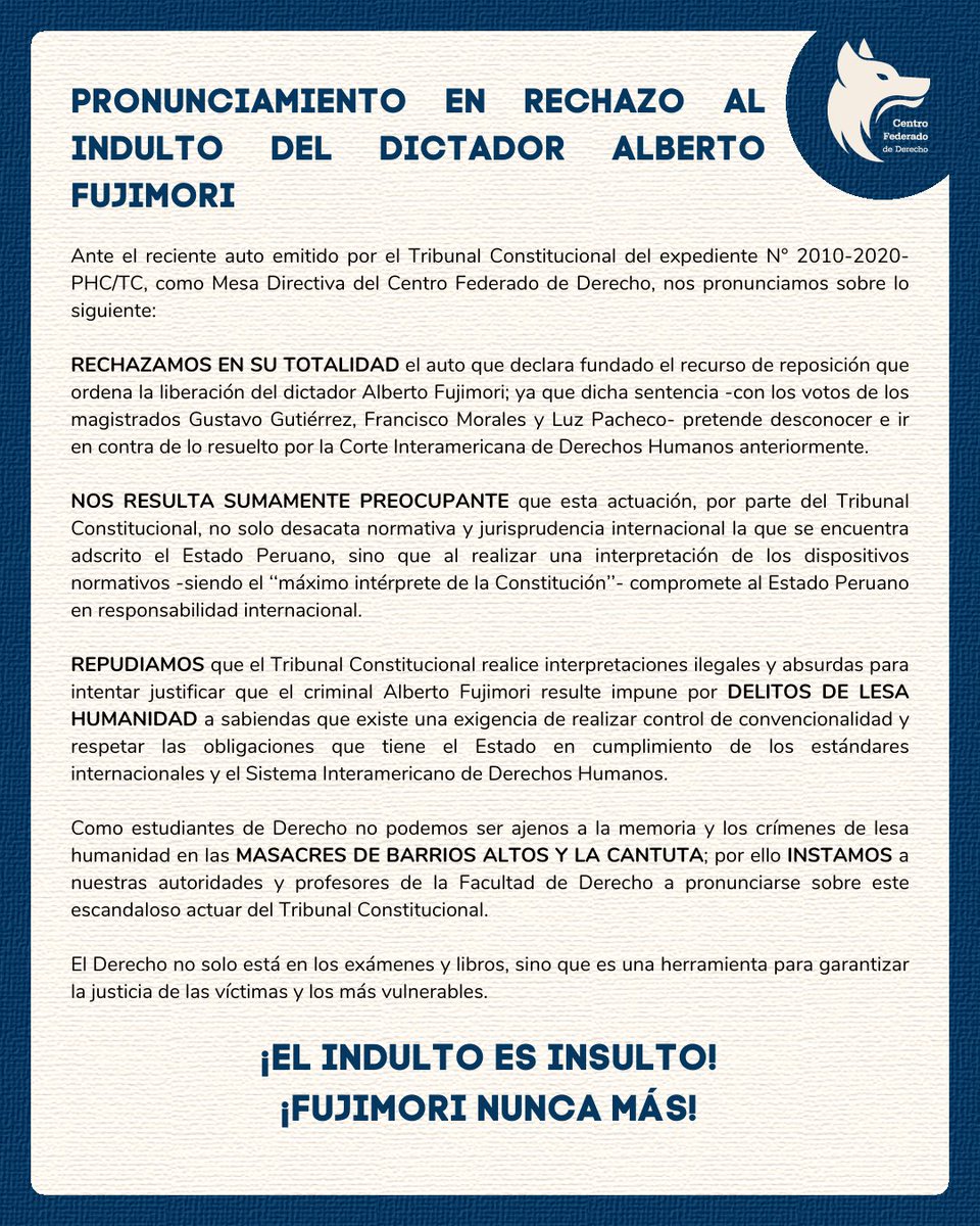 CF Derecho PUCP tweet media