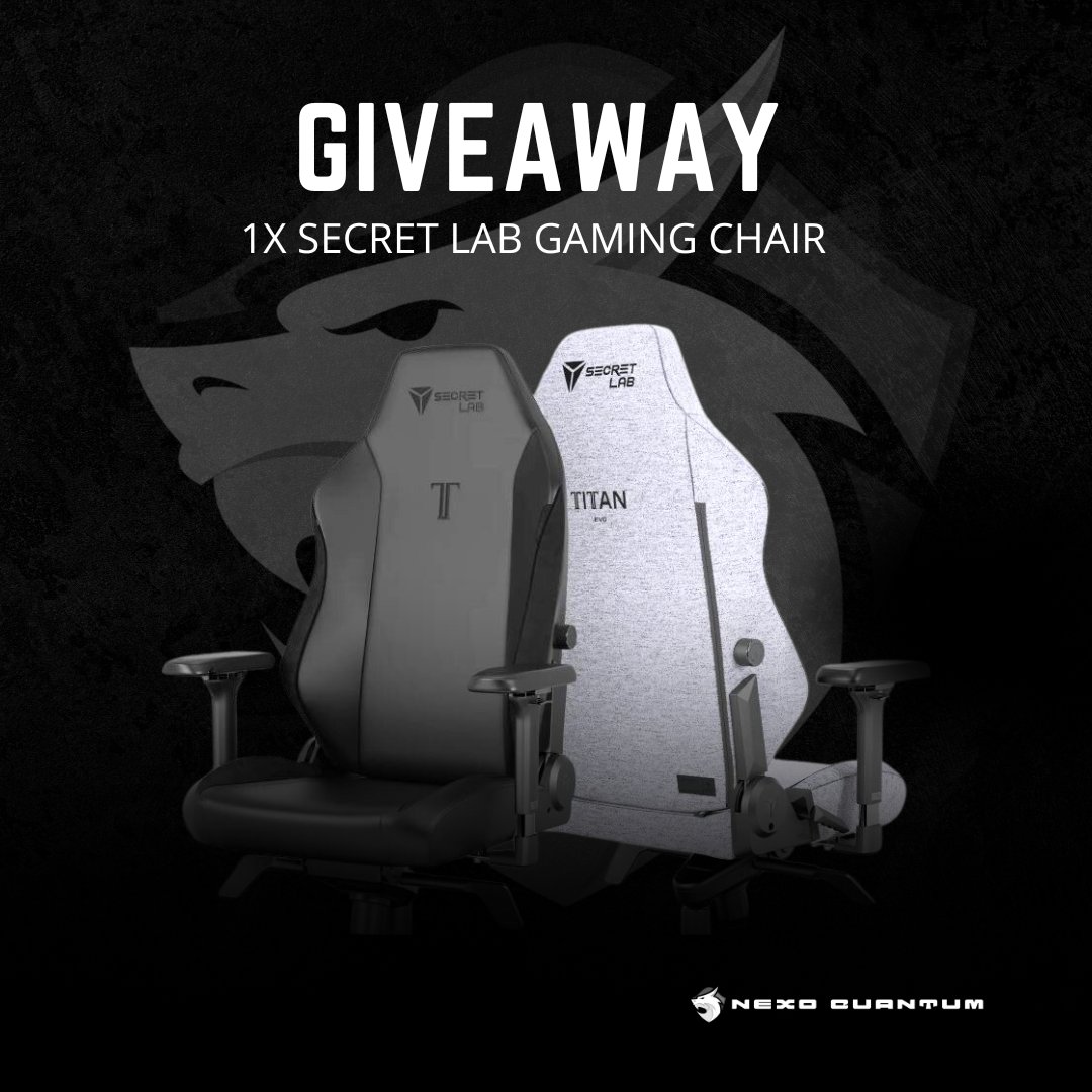 🚨 GIVEAWAY ALERT🚨

Secret giveway #1

Get a chance to WIN a free Secretlab gaming chair!🥳

To participate : 

✅FOLLOW 
✅RETWEET + LIKE 
✅Get our office mat at :👇
nexoquantum.com

🎁RESULT ON DECEMBER 9 AT 5:00 PM🎁

#Giveaways #gaming #esport #mousepad #secretlab