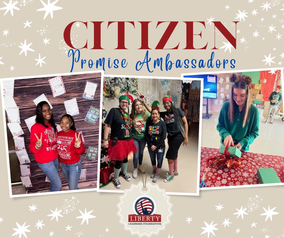 Our Citizen Promise Ambassadors Dothan High School have been busy little elves! They gave their time and talents at the North Pole Extravaganza today 🎄🇺🇸👏🏻🎁 #citizenpromise #libertylearningfoundation #Alabama #nonprofit #bethechange #dogood #leadershipdevelopment #civics