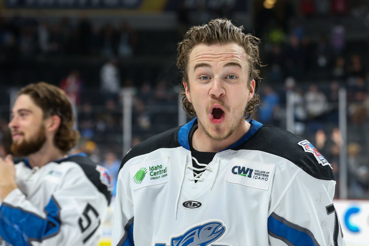 Steelheads's tweet photo. When you get your first call up to the @TheAHL! 

🥳 Good luck with the @ontarioreign, @Chaisky74. 

MORE : https://t.co/JGNAslNkM6 https://t.co/RT74dw3CFY