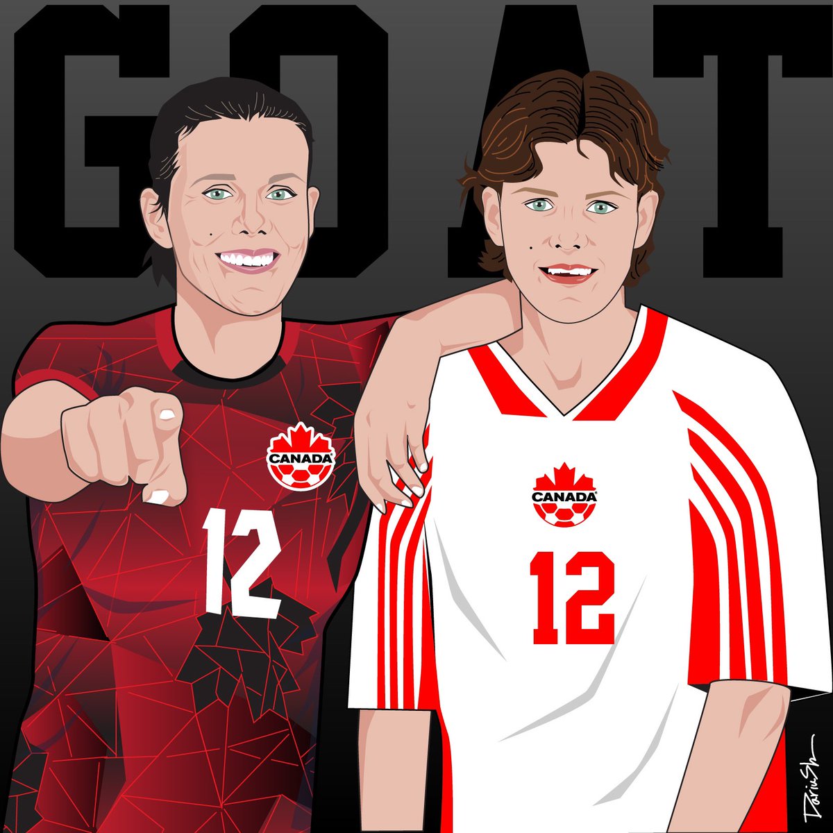 footwomenart's tweet photo. G O A T ๐๐จ๐ฆ
#sincy #sinclair #christinesinclair #CanWNT @sincy12 @CANWNT https://t.co/leNNRpi7DK