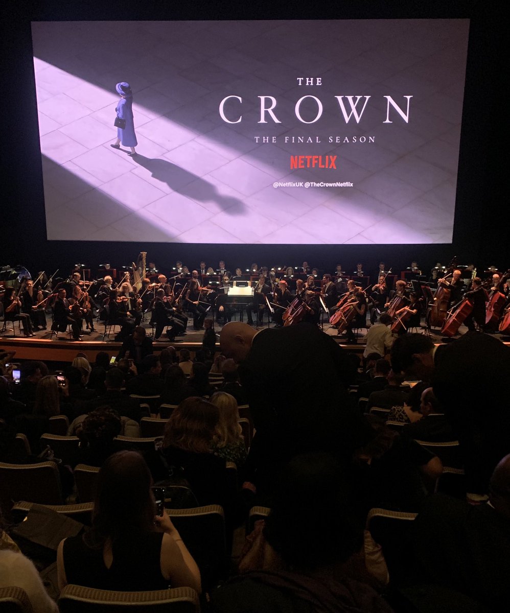 Last EVER premiere of The Crown at #royalfestivalhall tonight. There should be more screenings with orchestras
