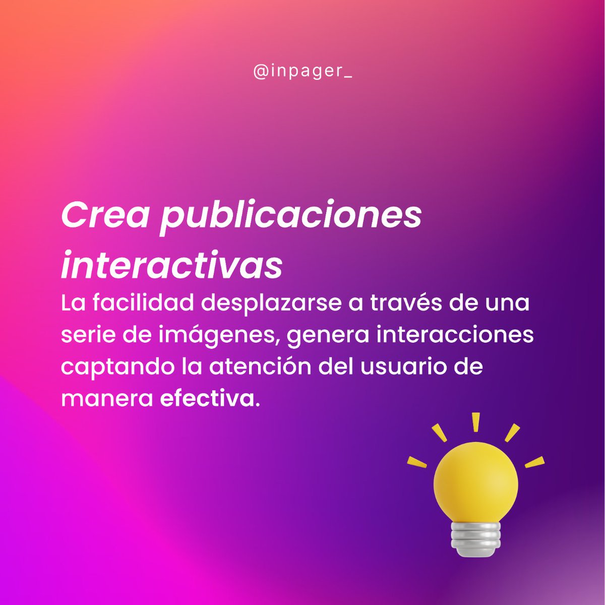 InPager's tweet photo. 📲¡Hola Marketers! 

💡Aquí les va como pueden maximizar sus Carousel Ads en Instagram📱

#marketing #podcast #redessociales #contentcreator #influencermarketing https://t.co/QQRyIZmCId