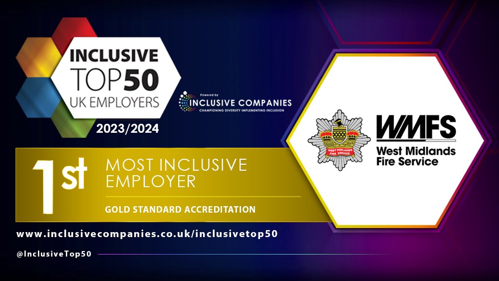 GET READY AND STAND BY! It's time to reveal the highest-ranking organisation, the MOST INCLUSIVE EMPLOYER,  ranking NUMBER 1 on The Inclusive Top 50 UK Employers List 2023/24 is... <a href="/WestMidsFire/">West Midlands Fire Service</a>! CONGRATULATIONS! #IA23 #IT50 #InclusiveTop50 #InclusiveCompanies