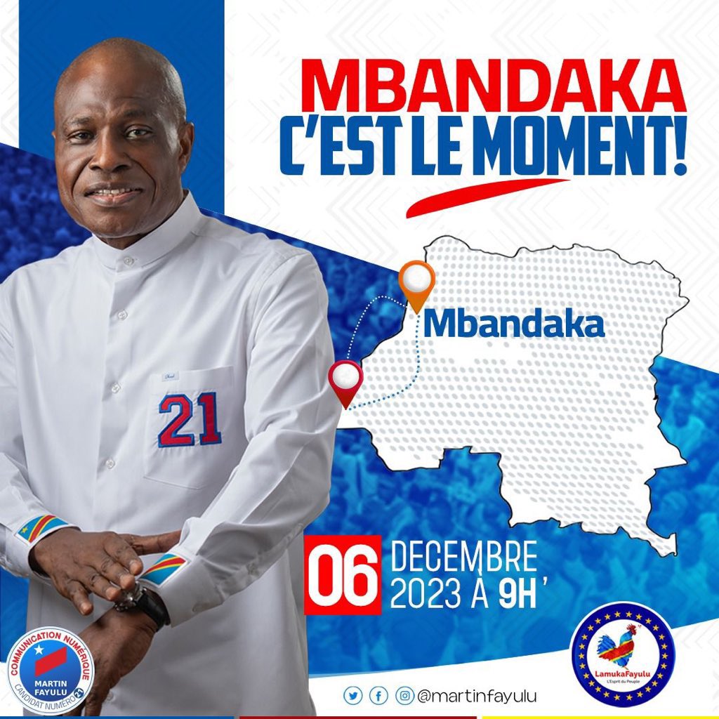 @ErnestMumpe @Ikululku @baelenge_irenge @moise_katumbi @DSESANGA @AugustinKabuyaT @petertiani007 @bibikapinga243 Nous demain, Grand Equateur.