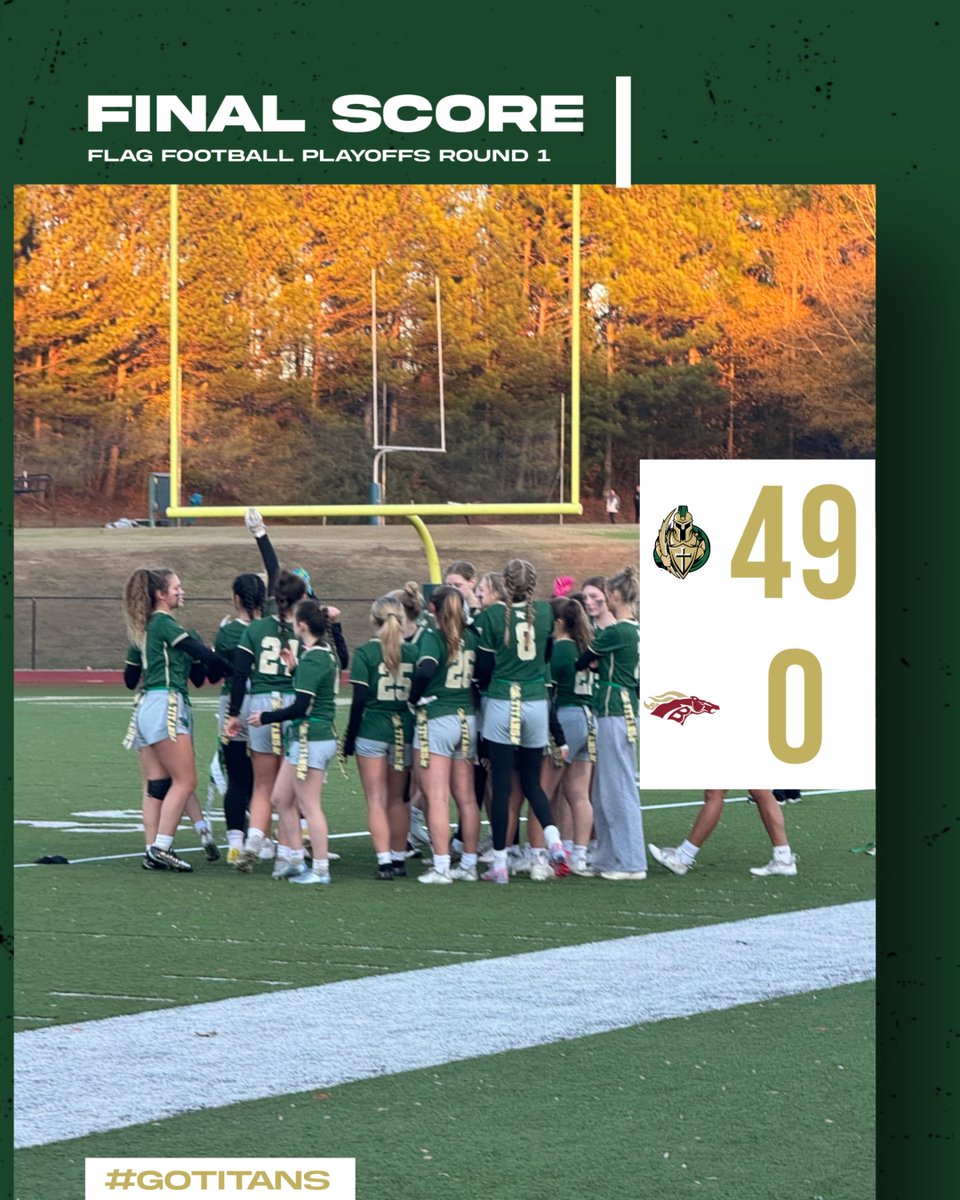 BTTitansAD's tweet photo. Flag football moves on to the second round! They will play tonight at 7:00 PM. #GoTitans https://t.co/yskL9aXvZw
