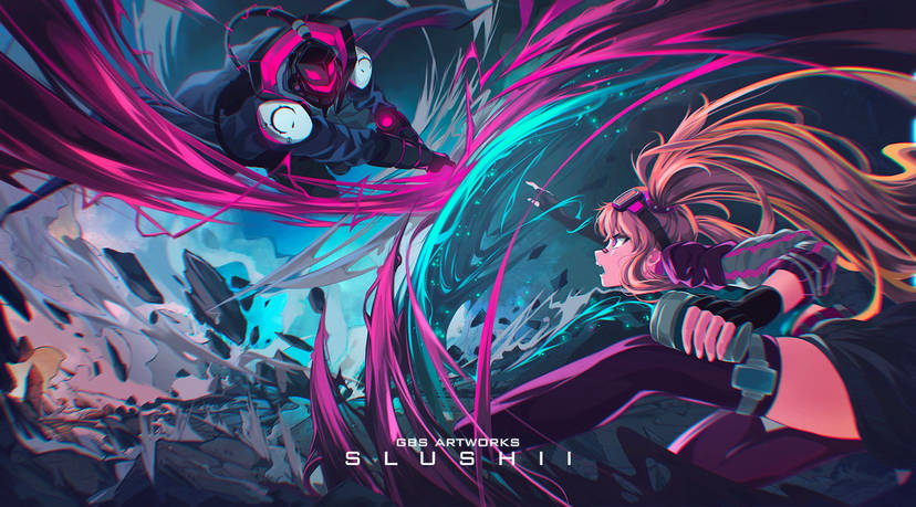 gbsartworks's tweet photo. Congrats to @SlushiiMusic  on making it to Forbes!

Proud to be the artist who made these music covers!

#gbsartworks #slushii #musiccover #animeart https://t.co/sz6lXnbsCD