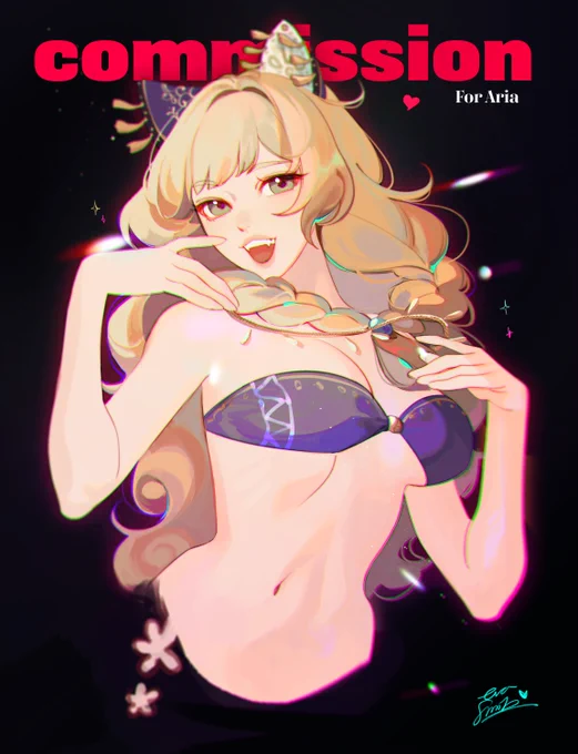 A cute Genshin OC for miss Aria :3 ty!!!  
