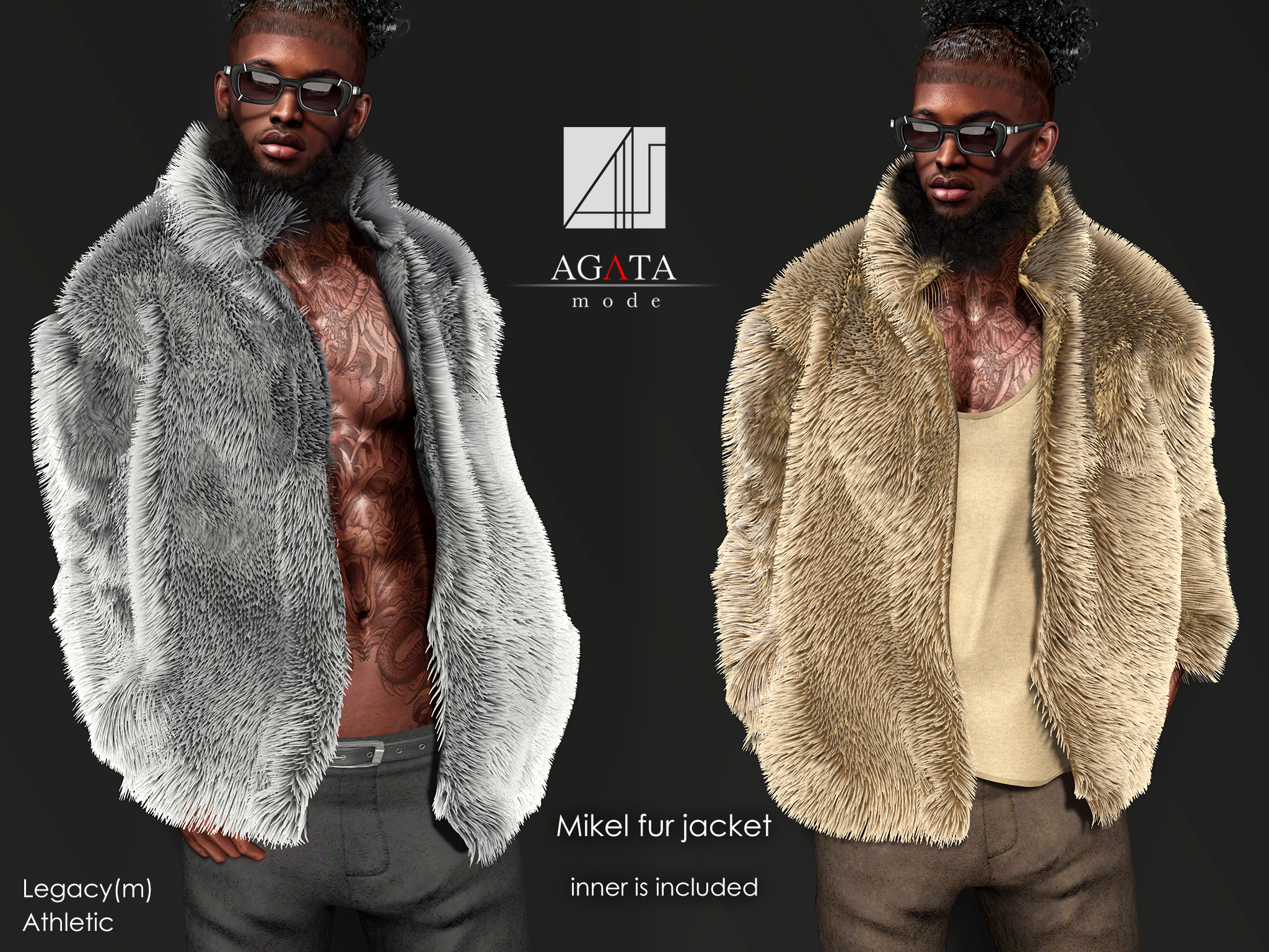 Inner cheap fur jacket