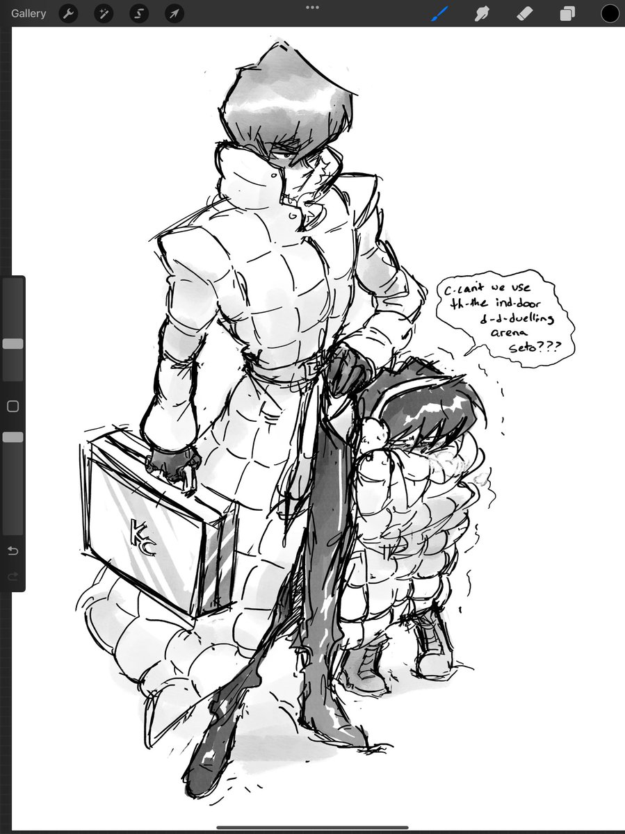 Kaiba has all these great coats, I have to believe that he has a full puffer trench too