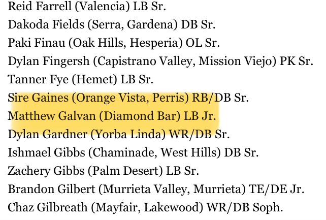 MatthewGalvan44's tweet photo. Blessed to be Hacienda league DEFENSIVE MVP and nominated for CA ALL STATE MLB @CalHiSports @Rivals @247Sports @PrepRedzoneCA @CoachPriore @Matty_AhYou @Coach_RJG @CoachBobSurace @CoachPeff @CoachTSkip https://t.co/V0fnT2lesZ
