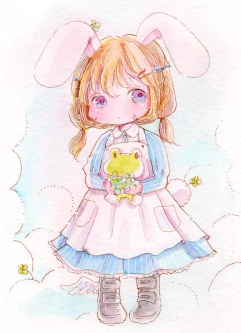 おはようございます暖かくなるとかうさぎさんシリーズ最後、、、かな?そろそろ展示のATC、下絵から始めます。「闇と光展」搬入が仕事の締め切りとかぶってて、かなりタイトなことがわかったのは昨日(確認して!)間に合うかしら… 