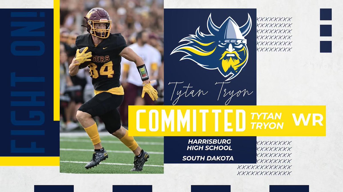 Tytan Tryon (@tytan_tryon) on Twitter photo After tons of thoughts and prayers, I am excited to announce my commitment to Augustana University! Thank you to all the amazing family members, coaches, and friends that have helped me along the way! <a href="/AugieFB/">Augustana Football</a> <a href="/CoachOJ_/">Jerry Olszewski</a> <a href="/HHSTigerFBall/">Tiger Football</a> After tons of thoughts and prayers, I am excited to announce my commitment to Augustana University! Thank you to all the amazing family members, coaches, and friends that have helped me along the way! <a href="/AugieFB/">Augustana Football</a> <a href="/CoachOJ_/">Jerry Olszewski</a> <a href="/HHSTigerFBall/">Tiger Football</a>