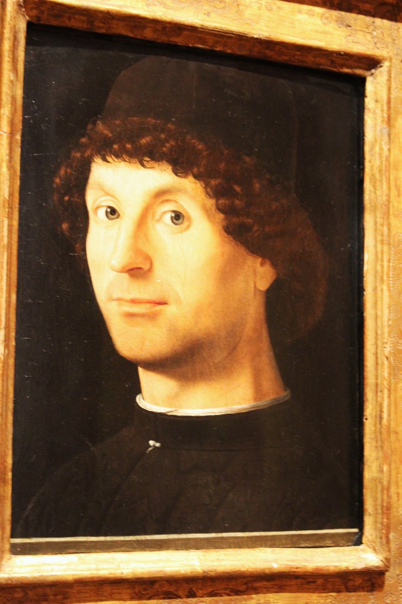 Portrait_Lady_'s tweet photo. By Antonello da Messina. Portrait of a Man, 1476.
#arthistory #italianpainting #painting #portraitpainting #painter #oilpainting #framedart #italianrenaissance #renaissance #earlyrenaissance #AntonelloDaMessina #PortraitOfAMan #MalePortrait #historical #paintingoftheday https://t.co/7FCDOMJT66