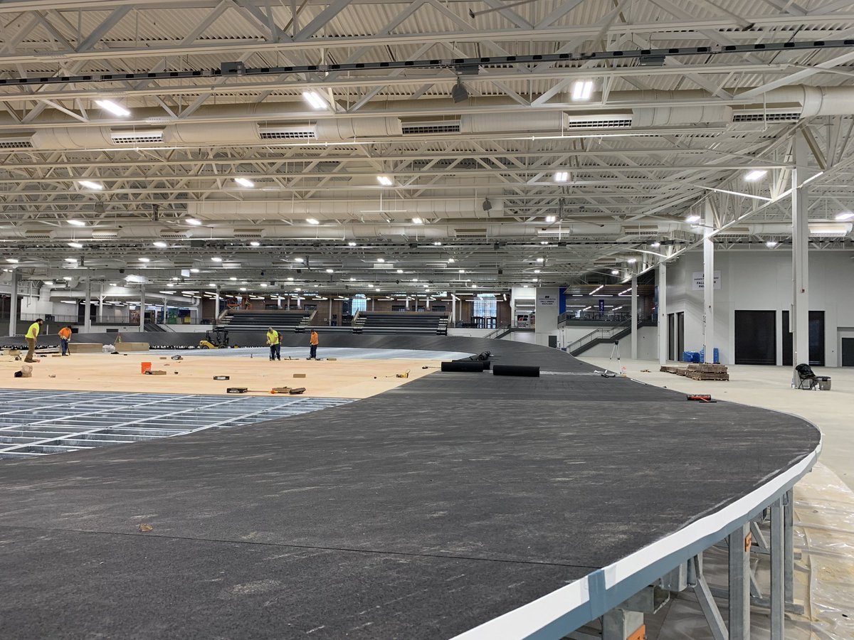 RalphReiff2's tweet photo. Might it become the fastest indoor track in North America?  Indiana State Fair https://t.co/m9c0V3yWrz