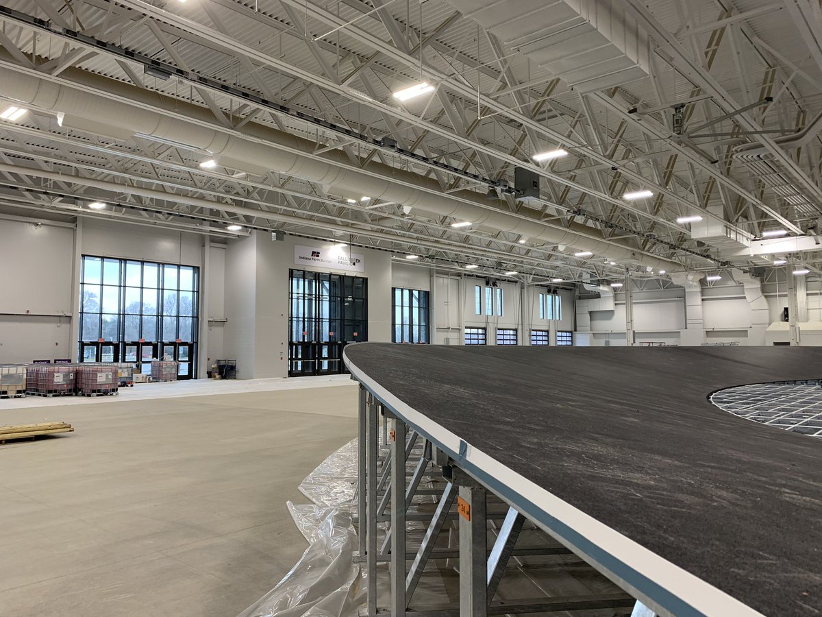 RalphReiff2's tweet photo. Might it become the fastest indoor track in North America?  Indiana State Fair https://t.co/m9c0V3yWrz