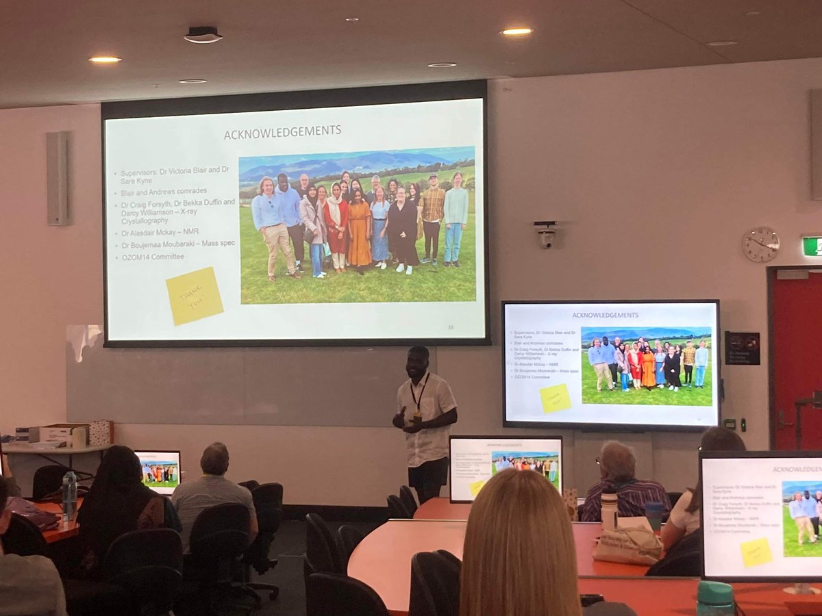 Welcome to day three of #OZOM14! To start we have a keynote lecture by George Britovsek <a href="/Britovsek_Group/">Britovsek Group</a>. Followed by talks by Zack Avery <a href="/ZTAchem/">Zack Avery</a> and Miracle Ekavhiare.