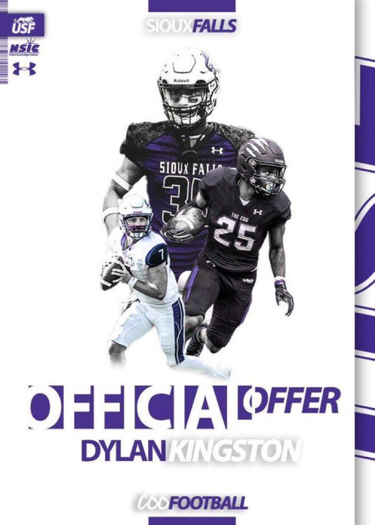Dylan Kingston (@dylankingston5) on Twitter photo Excited to receive an offer to play at the University of Sioux Falls! <a href="/CoachLueds/">Lucas Lueders</a> <a href="/JimGlogowski/">Coach Glo</a> <a href="/ElkhornSouthFB/">Elkhorn South Football</a> Excited to receive an offer to play at the University of Sioux Falls! <a href="/CoachLueds/">Lucas Lueders</a> <a href="/JimGlogowski/">Coach Glo</a> <a href="/ElkhornSouthFB/">Elkhorn South Football</a>