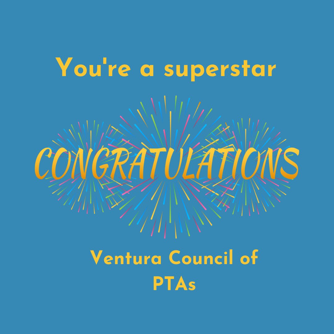 Congratulations to Ventura Council of PTAs for being selected by National PTA’s Center for Family Engagement to receive their 2023-2024 Advancing Family-School Partnerships Challenge Grant! Learn more about grant opportunities from NPTA! zurl.co/hEcL