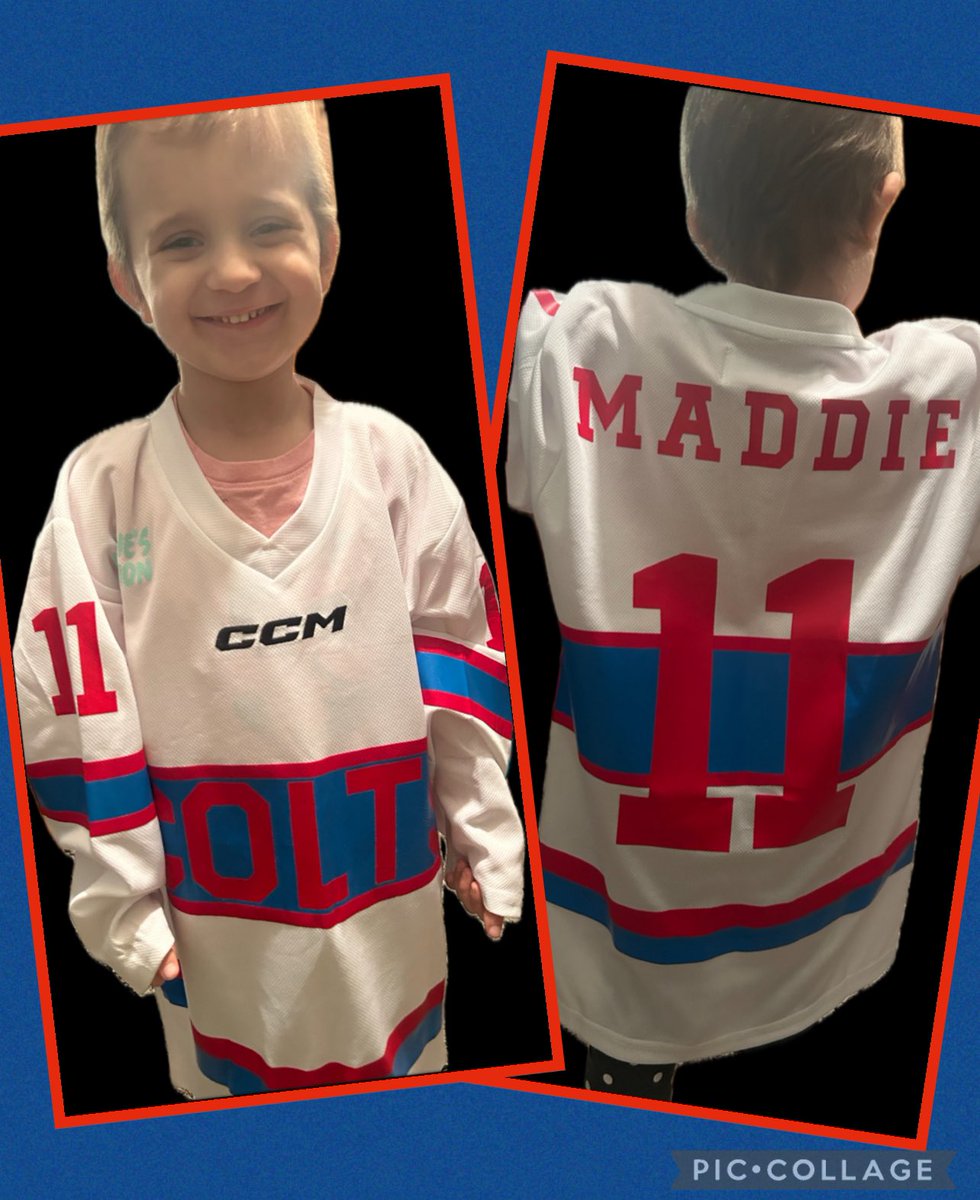 jsmitty9781's tweet photo. Thanks to everyone who came out to support Maddies Mission last night and helped her cheer the Colts to their 10th victory of the season. Special thank you to @CV_ColtsHockey players, coaches and their families for all the support you have shown her in her fight against leukemia. https://t.co/qVSeBxyyfj