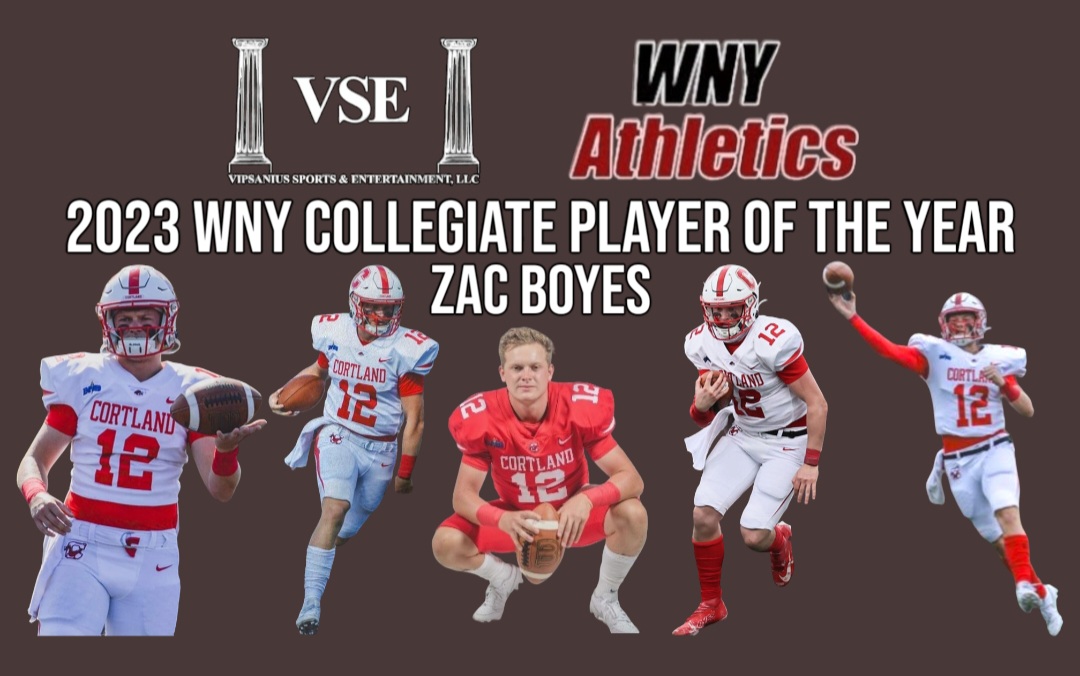 Congratulations to @ZtB1224 on being named the WNY Collegiate Player of the Year, presented by <a href="/VSEAthletics/">VSE Athletics</a> &amp; <a href="/WNYAthletics/">WNY Athletics</a>! 🏈 For a closer look at Zac and top ten final voting, please visit vipsanius.com/wny-collegiate…